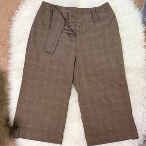 Brown Cropped Pants
